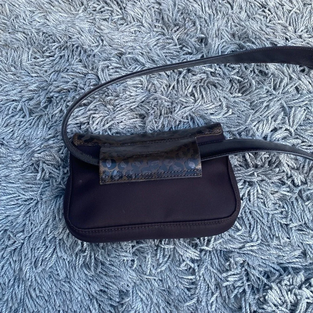 RARE Longchamp Le Pliage Waist Belt Bag‎ Fannypack Brown  Leather Unisex - Picture 4 of 12